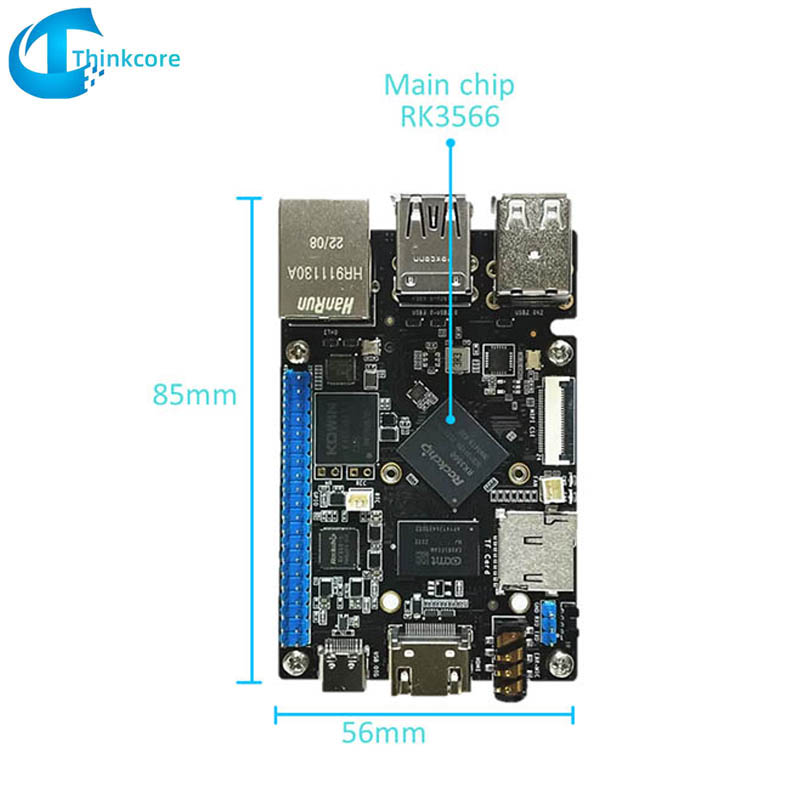 RK3566 SBC Компјутер со една плоча компатибилен со Raspberry Pi